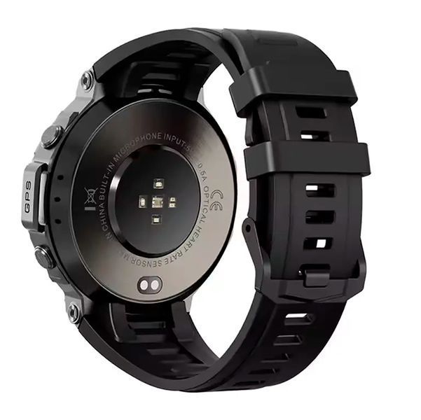 Смарт Годинник T REX 3 GPS, 5ATM, з компасом, барометром, екран 1,43" HD AMOLED 500 mAh Черный 117161 фото