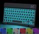 Универсальная беспроводная Bluetooth клавиатура + мышка с RGB подсветкой 25х15см Черная Кл+м-Ч фото 5