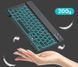 Универсальная беспроводная Bluetooth клавиатура + мышка с RGB подсветкой 25х15см Белая Кл-м-Б фото 10