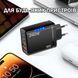 Сетевое зарядное устройство 5в1 USB-C GaN 240W с 3PD и 2QC3.0 Черный 117506 фото 4