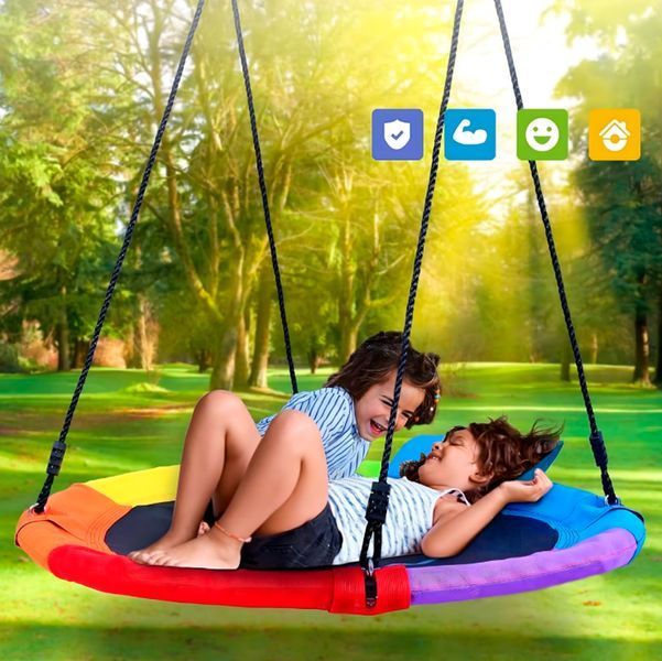 Детские садовые качели-гнездо NetBud 100 см до 150 кг 117513 фото