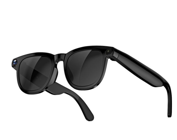Умные очки Al Smart Glasses E-03L для фото и видеосъемки с искусственным интеллектом 8Мп/250 мАч /32 ГБ/1080р + 2шт сменные Линзы (прозрачные, черные) 117273 фото