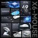 Беспроводная игровая портативная мышь Attack Shark X6 PAW3395 с зарядной базой Bluetooth Черный 115523 фото 7