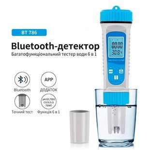 Профессиональный анализатор качества воды Bluetooth 6в1 с температурой 117591 фото