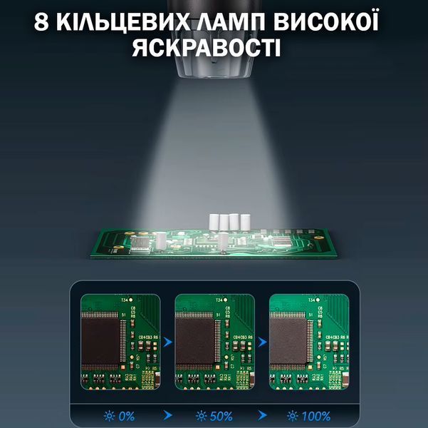 Микроскоп Цифровой аккумуляторный с увеличением до 1200X и ЖК-дисплеем 7 дюймов 116498 фото