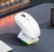 Беспроводная игровая портативная мышь Attack Shark X6 PAW3395 с зарядной базой Bluetooth Белый 115524 фото 4