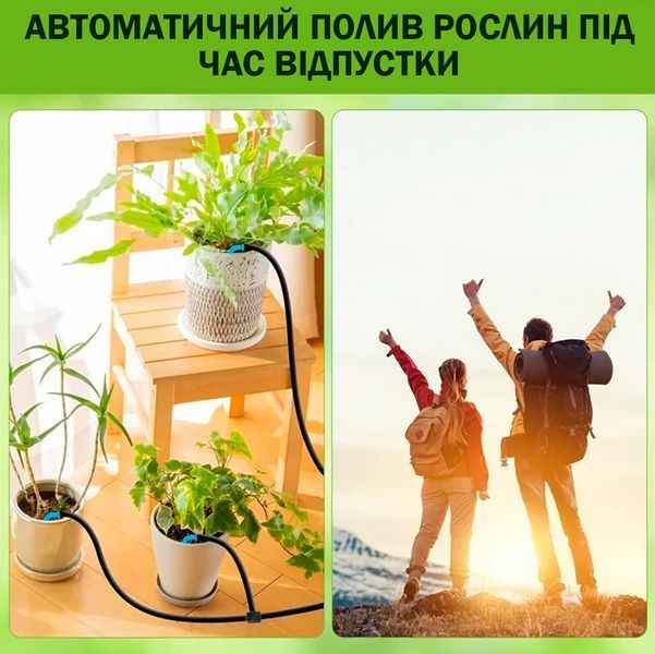 Контролер для поливу саду з автоматичним таймером та вбудованою батареєю 2200мАг до 10 горщиків 117199 фото