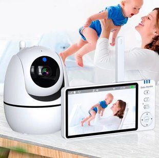 Видеоняня с дисплеем ABM501 с поворотной камерой и двухсторонней связью USB/HD 720P/3500 мАч 117109 фото