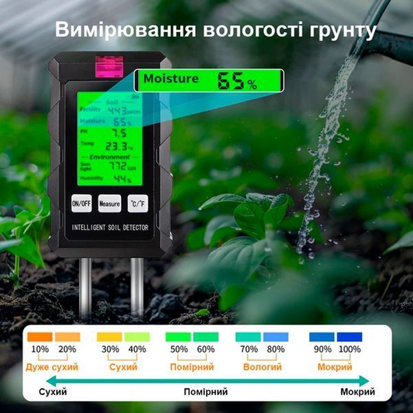 Тестер 6 в 1 почвы ST03 измеритель для садоводства Портативный 116545 фото