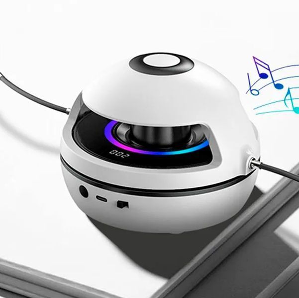 Интеллектуальная музыкальная скакалка с Bluetooth с регулировкой скорости и аккумулятором 1200 мАч Белый 117323 фото