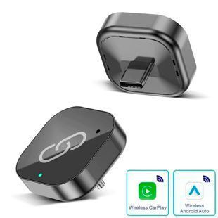 Адаптер для авто CarPlay (7509) для Apple и Android Auto 2в1 USB 5G WiFi Bluetooth Беспроводной Серый 117509 фото