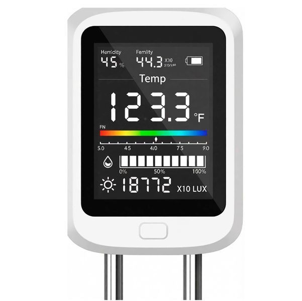 Цифровой анализатор грунта 6в1 Профессиональный тестер с LCD-дисплеем Белый 117573 фото