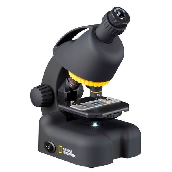 Микроскоп 40x-800x National Geographic Biolux с набором для опытов и адаптером для смартфона Черный 117321 фото