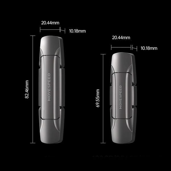 Наружный SSD Накопитель Флешка 256 Гб 1000Mb/с 2 в 1 USB 3.2 + Type-C Серый 116966 фото