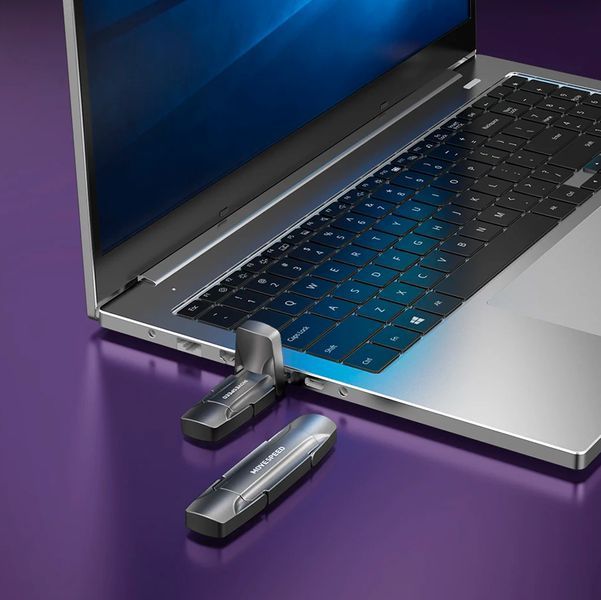 Наружный SSD Накопитель Флешка 512 Гб 1000Mb/с 2 в 1 USB 3.2 + Type-C Серый 116967 фото