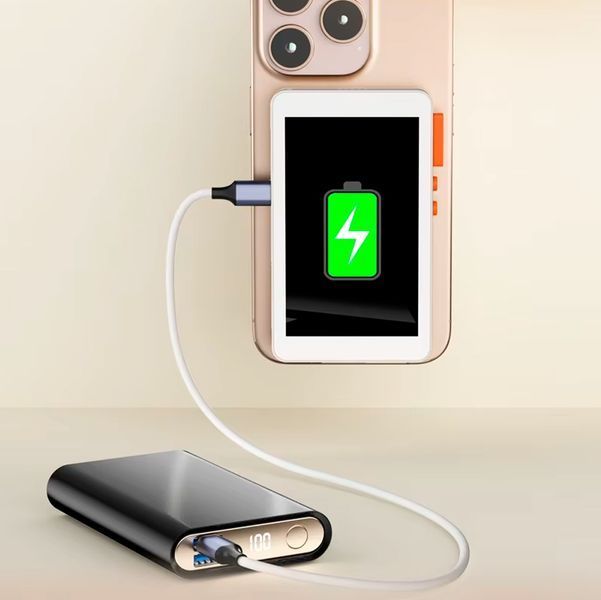 Магнитный экран RK-X40F HD для селфи для задней камеры со звуком для iPhone 16, 15, 14 Pro Max, Android, Xiaomi 14 Ultra Аккумуляторный Черный 116949 фото