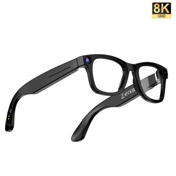 Умные очки G300 для фото и видеосъемки Al Chat GPT переводчик 220 мАч /1080P HD/Wi-Fi + 2шт сменные Линзы (прозрачные, черные) 117164 фото