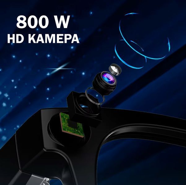 Умные очки G300 для фото и видеосъемки Al Chat GPT переводчик 220 мАч /1080P HD/Wi-Fi + 2шт сменные Линзы (прозрачные, черные) 117164 фото