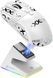 Игровая портативная беспроводная мышь Attack Shark X6 PAW3395 с зарядной базой + противоскользящие наклейки Bluetooth Белый 115936 фото 1