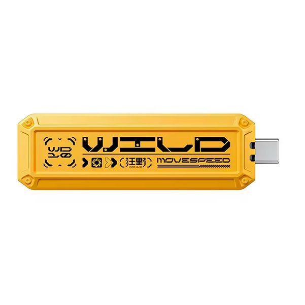 Наружный SSD Накопитель Флешка 128 Гб 1000Mb/с 2 в 1 USB 3.2 + Type-C Желтый 116969 фото
