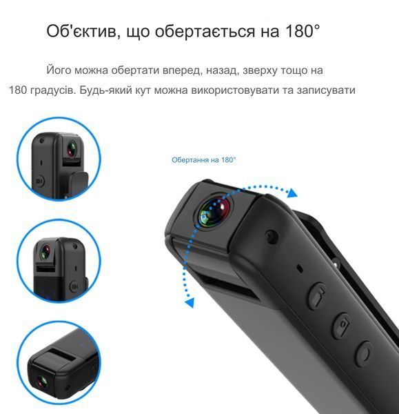 Мини экшн-камера JOZUZE CS05 Wi-Fi / Full/HD/1080P с режимом ночного видения и углом обзора 120&deg; 115253 фото