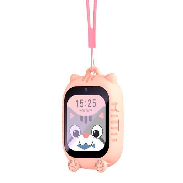 Детские Смарт часы Safekids K26 с GPS 4G, видеозвонком, прослушиванием, аккумулятором 700 mAh +2 корпуса в комплекте Розовый 116977 фото