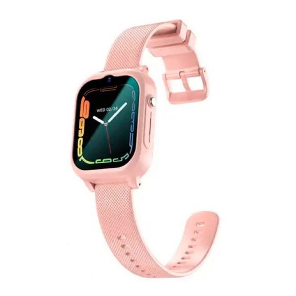 Детские Смарт часы Safekids K26 с GPS 4G, видеозвонком, прослушиванием, аккумулятором 700 mAh +2 корпуса в комплекте Розовый 116977 фото
