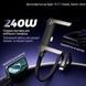 Швидка зарядка кабель 2в1 240W з підставкою для телефона Type-C &mdash; Type-C / USB-A 117578 фото 2