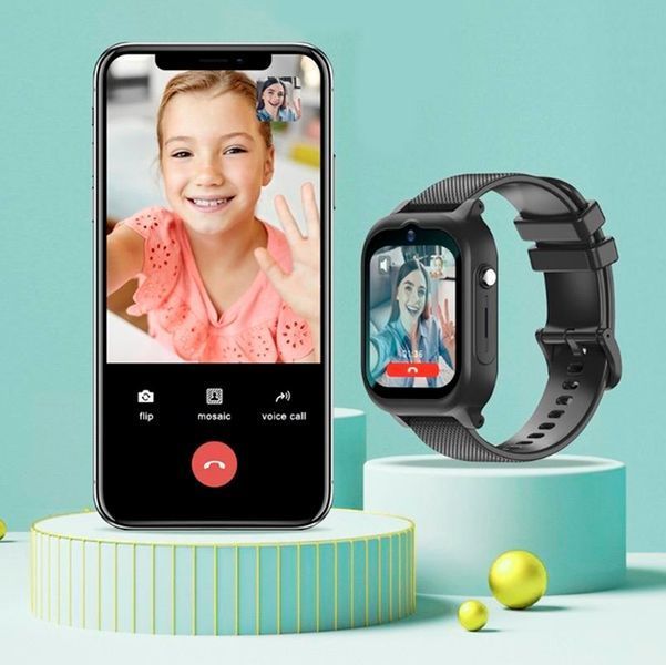 Детские Смарт часы Safekids K26 с GPS 4G, видеозвонком, прослушиванием, аккумулятором 700 mAh +2 корпуса в комплекте Черный 116978 фото