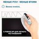 Мышка Анатомическая Беспроводная Вертикальная Delux M618 XSD Seeker Эргономичная для ПК ноутбука Белая 116056 фото 3