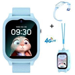 Детские Смарт часы Safekids K26 с GPS 4G, видеозвонком, прослушиванием, аккумулятором 700 mAh +2 корпуса в комплекте Голубой 116979 фото