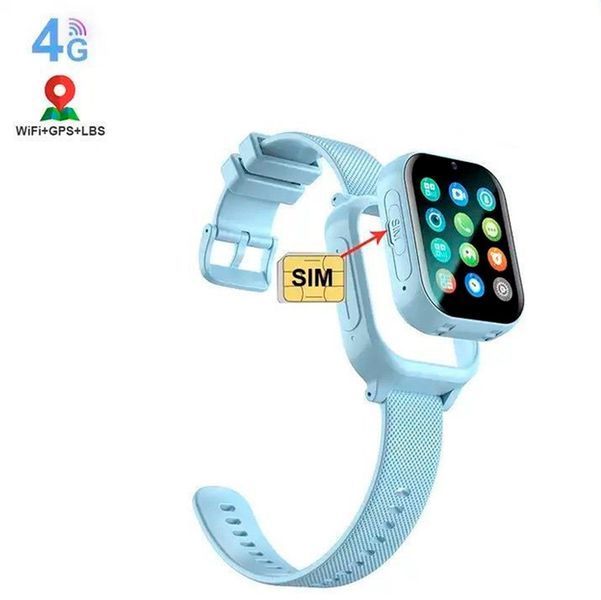 Детские Смарт часы Safekids K26 с GPS 4G, видеозвонком, прослушиванием, аккумулятором 700 mAh +2 корпуса в комплекте Голубой 116979 фото