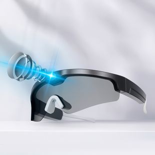 Смарт Очки с камерой 4К Bluetooth для спорта Черные с Черным стеклом 116988 фото