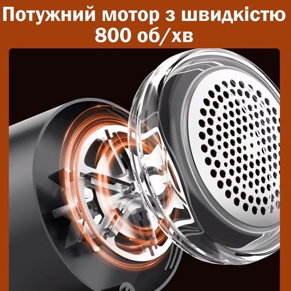 Машинка для удаления катышек с Дисплеем для одежды 6 лезвий с Предохранителем Белая 116091 фото