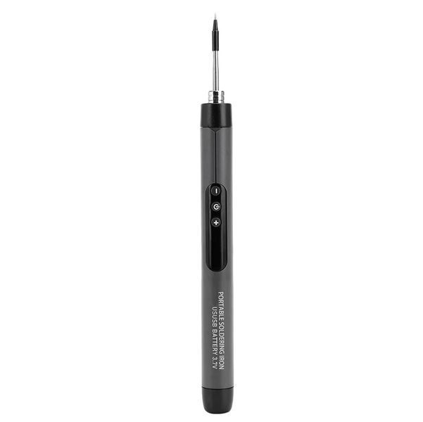 Беспроводной Компактный Паяльник с аккумулятором и дисплеем в кейсе USB 600mAh Черный 117337 фото