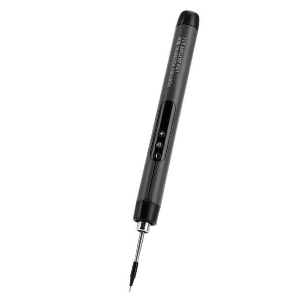 Беспроводной Компактный Паяльник с аккумулятором и дисплеем в кейсе USB 600mAh Черный 117337 фото