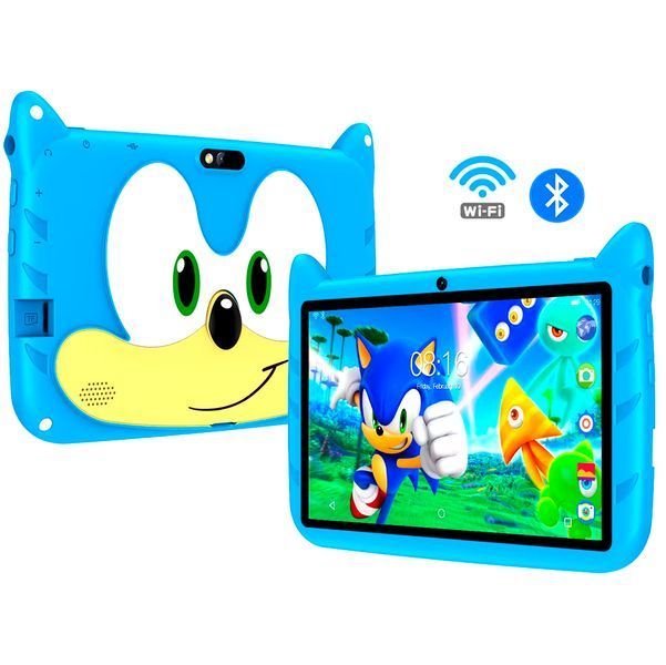Планшет детский Q Kids Tablets 2/32Гб 4000 мАч с защитным чехлом Android для детей для игр Голубой 116265 фото