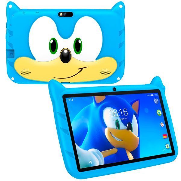 Планшет детский Q Kids Tablets 2/32Гб 4000 мАч с защитным чехлом Android для детей для игр Голубой 116265 фото