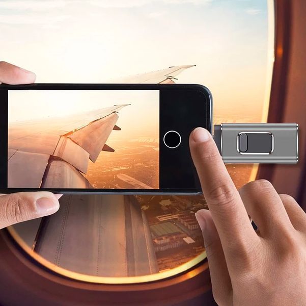 Накопитель двойного назначения 25 гб USB Flash Drive 3.0 Универсальный для мобильных Серый 116999 фото