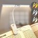 Лампа-прищепка для чтения 8 уровней яркости 14 LED Лампа для книг с сенсорным управлением 7Вт Белая 117307 фото 1