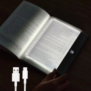 Светодиодная лампа для чтения, 3 режима, регулировка яркости, таймер Черная 117368 фото