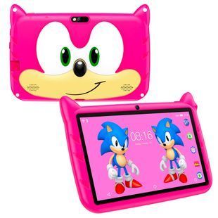 Планшет детский Q Kids Tablets 2/32Гб 4000 мАч с защитным чехлом Android для детей для игр Розовый 116268 фото