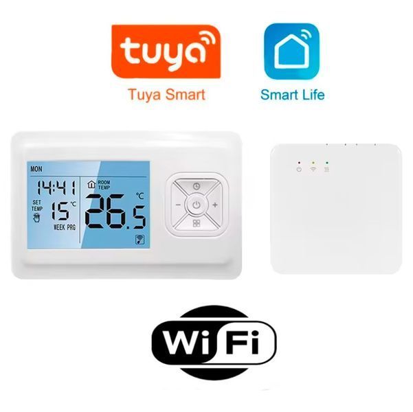 Безпровідний WiFi термостат для котлів газових і електричних ME901H 117369 фото