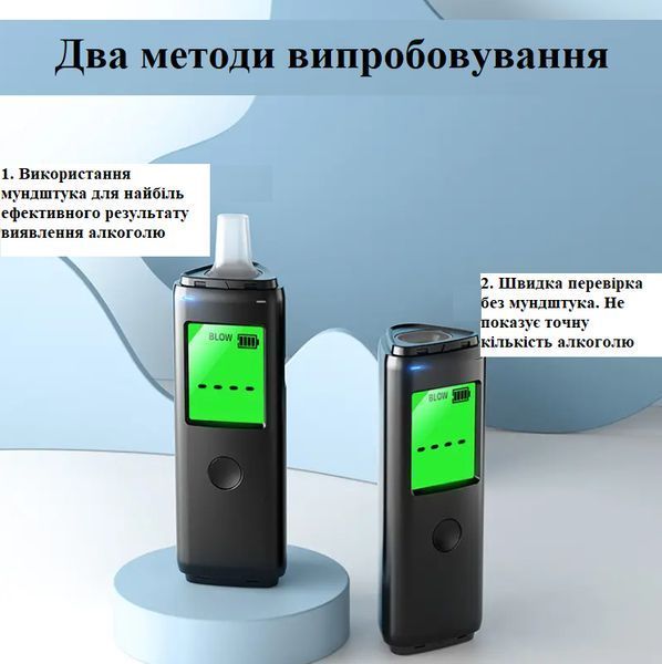 Алкотестер повышенной точности 2в1 Inspire PRO с аккумулятором USB / Цифровой компактный, профессиональный Драгер 114821 фото