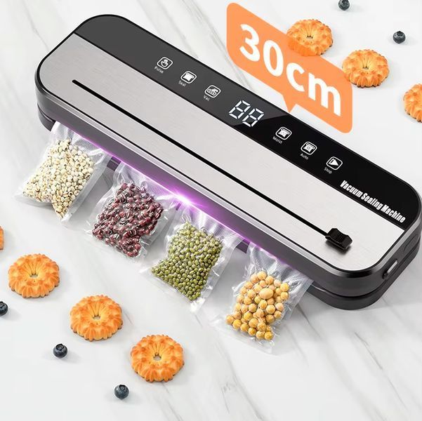 Вакууматор +10 пакетов Вакуумный упаковщик HF-9011-02 со стерелизацией, встроенным резаком и дисплеем 116692 фото