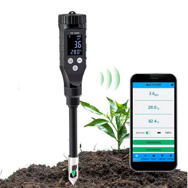Тестер Грунта РН-метр YY-1033 Bluetooth Анализатор Цифровой измеритель 116755 фото
