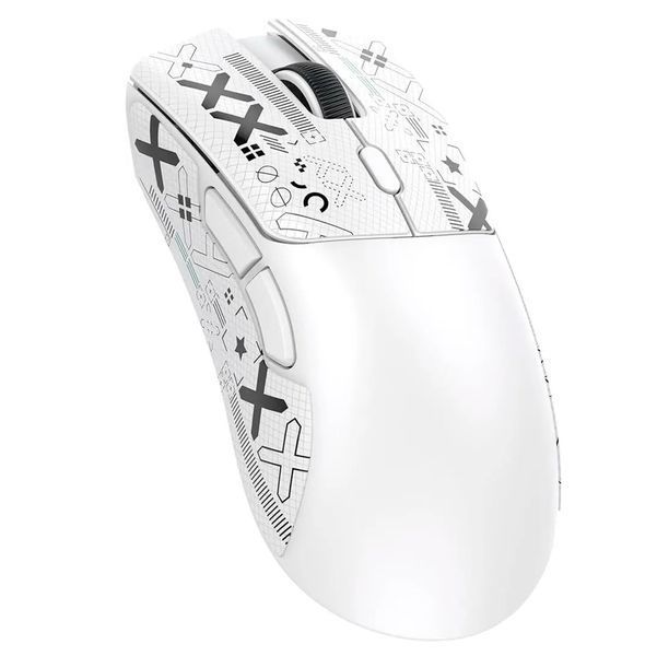 Мышка Игровая Беспроводная Attack Shark X11 22000 DPI PAW3311 с зарядной догстанцией RGB подсветкой Белая 116272 фото