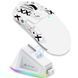 Мышка Игровая Беспроводная Attack Shark X11 22000 DPI PAW3311 с зарядной догстанцией RGB подсветкой Белая 116272 фото 1