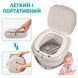 Портативный дорожный горшок для детей до 50 кг. + Чехол и Рулон пакетов Grey 116356 фото 3