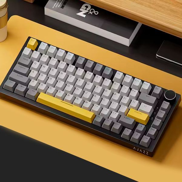 Клавиатура Механическая ведущая AJAZZ AK820 с RGB подсветкой Универсальная Черно-Серый 116450 фото